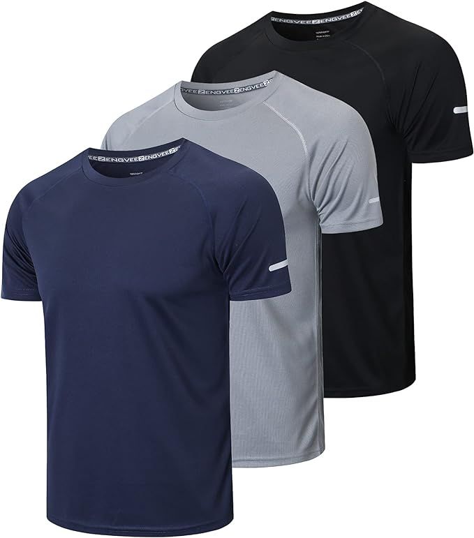 Men's Workout Athletic T-Shirts 3pcs