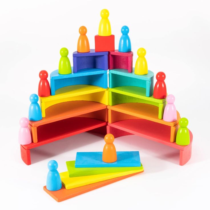 Little's Rainbow Stacking Cubes
