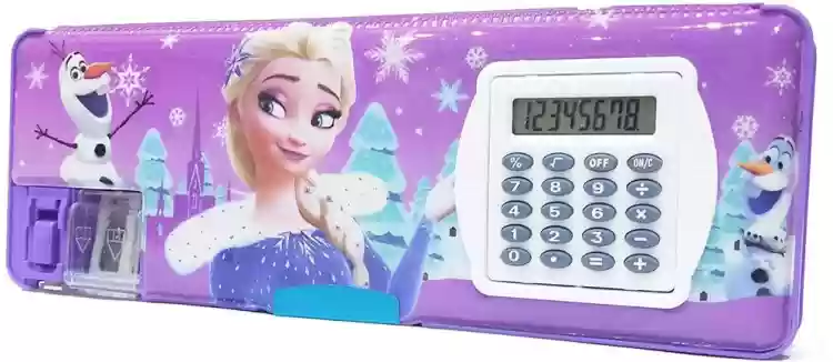 2 in 1 Multipurpose Plastic Pencil Box